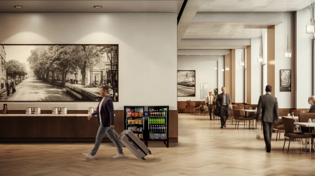 Corporate office lobby in Wake County, NC — modern workplace environment suited for smart micro market installation