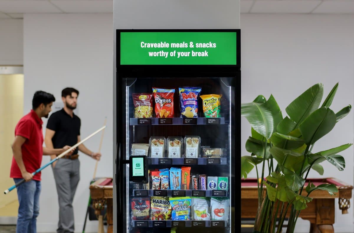 Smart market unit in a modern breakroom environment