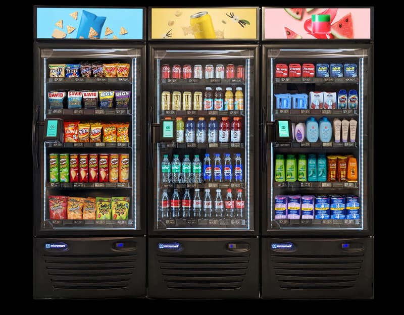 Smart micro market in a Wake County NC corporate office — self-serve food and beverage for employees